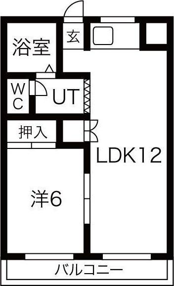 フラットイン（601） 間取り図画像