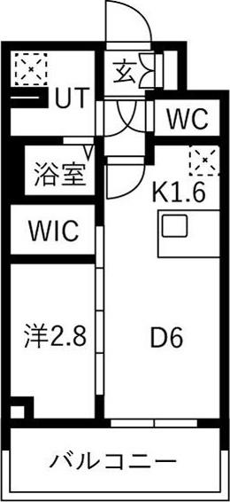メイクスアート名古屋リニアFRONT（303） 間取り図画像