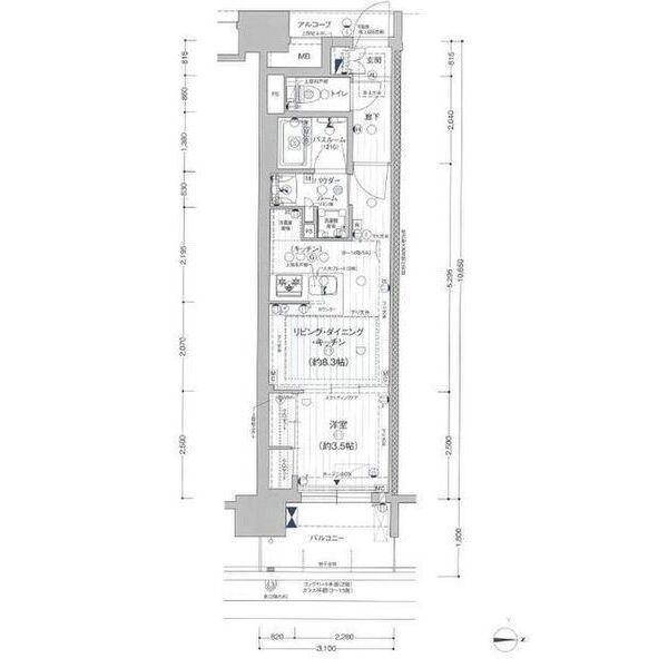 プレサンス　ロジェ　名古屋駅NORTH　FRONT（705） 間取り図画像