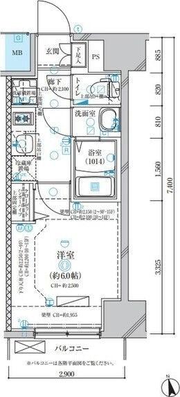 ディアレイシャス名古屋浄心（502） 間取り図画像