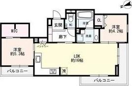 極稀(ごくまれ)（203） 間取り図画像