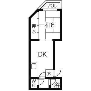 関ハイツ（301） 間取り図画像