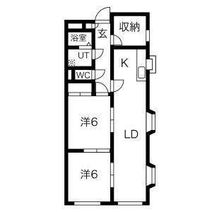 メゾン花の木（301） 間取り図画像