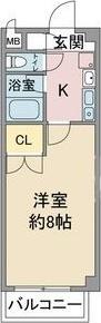 レージュ松原（406） 間取り図画像