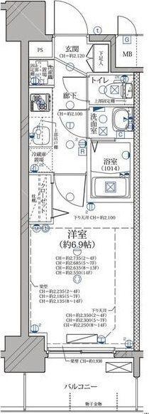 ディアレイシャス名古屋ステーション（1203） 間取り図画像