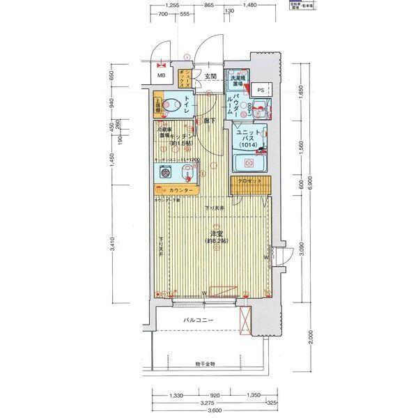 ライジングコート名古屋駅前東（706） 間取り図画像