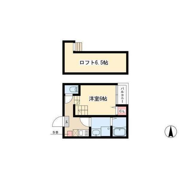 Bell Box（201） 間取り図画像
