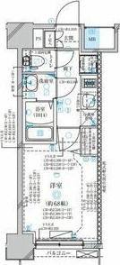 ディアレイシャス名古屋太閤通Ⅲ（1203） 間取り図画像