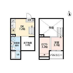サンエイブリッジⅠ(サンエイブリッジワン)（203） 間取り図画像