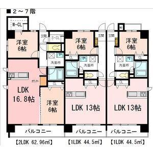 ハピネス城北（502） 間取り図画像