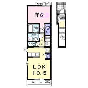 さらら（203） 間取り図画像