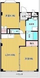 ロイヤル長田（303） 間取り図画像