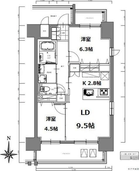 S-RESIDENCE亀島駅前blaze(ブレイズ)（1304） 間取り図画像
