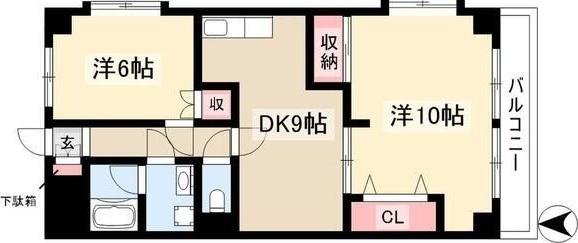 ロイヤルマンション横井（405） 間取り図画像