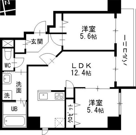 プライムコート（802） 間取り図画像