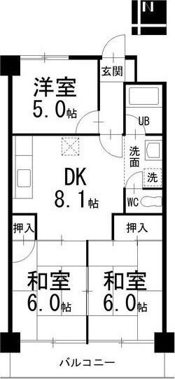 ジュネス21（302） 間取り図画像