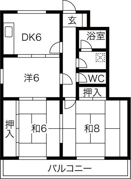 加藤コーポ（102） 間取り図画像