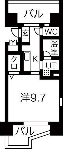 CASTELLO ASSO（401） 間取り図画像
