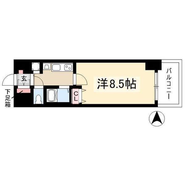 プレサンス名古屋駅前グランヴィル（404） 間取り図画像