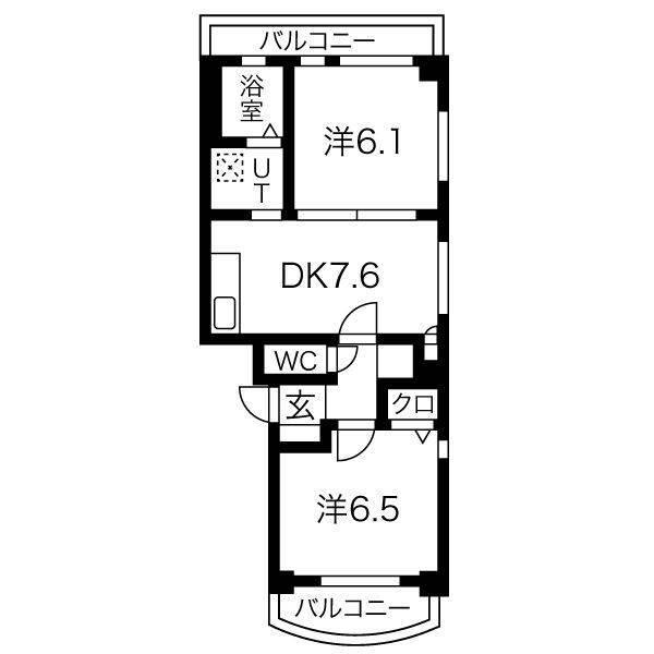 ドリームハイツ南堀越（302） 間取り図画像