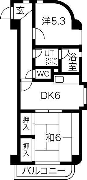 アーバンハイツ児玉（403） 間取り図画像