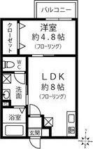 N:グレイス（101） 間取り図画像