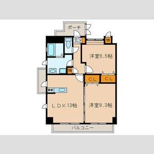 シャルム林（402） 間取り図画像