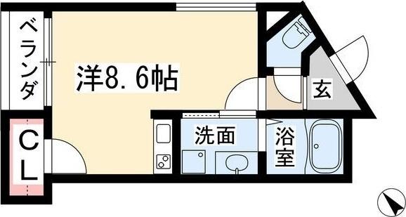 Rabird（1A） 間取り図画像