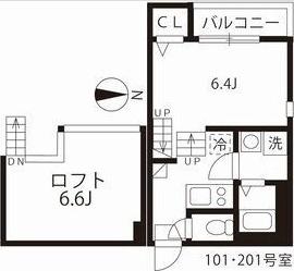 ハーモニーテラス向島町（101） 間取り図画像