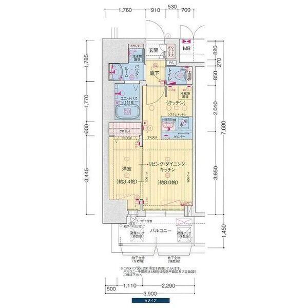 プレサンス名古屋ルーカス（801） 間取り図画像