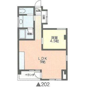 HO（202） 間取り図画像