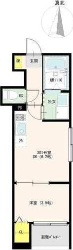 ボヌール栄生（301） 間取り図画像