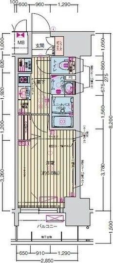 プレサンス名古屋駅ゲート（606） 間取り図画像