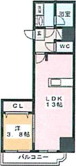 ラグゼナ浄心（703） 間取り図画像