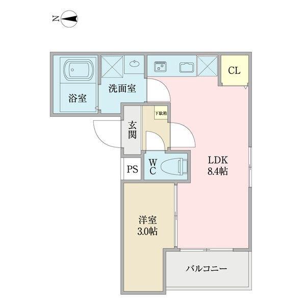 MOVE庄内通（303） 間取り図画像