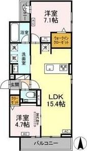 セレスティア草薙町（201） 間取り図画像