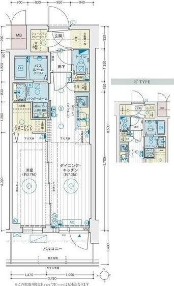 エステムコート名古屋　TWIN　EAST　（909） 間取り図画像