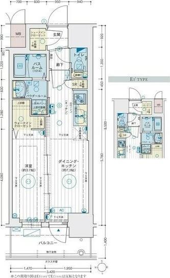 エステムコート名古屋　TWIN　EAST　（810） 間取り図画像