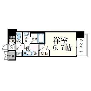 プレサンス名古屋STATIONルミアス（207） 間取り図画像