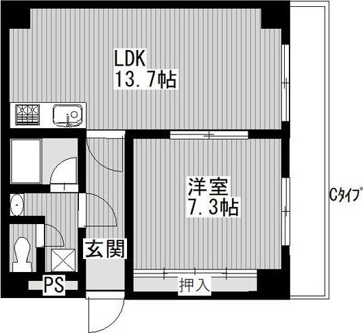 WESTCREEK（401） 間取り図画像