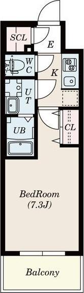 S-RESIDENCE浄心（302） 間取り図画像