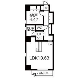 G+HONMACHI（401） 間取り図画像