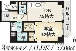 シャルム・八田（203） 間取り図画像