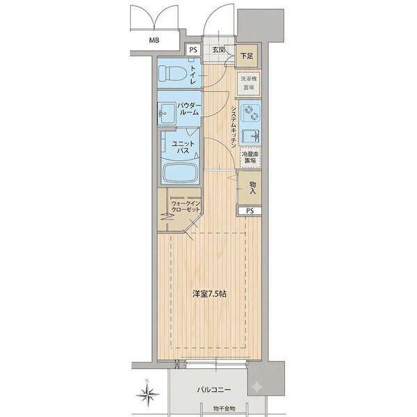 パルティール中村公園（802） 間取り図画像