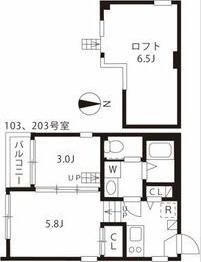 ハーモニーテラス草薙町（103） 間取り図画像