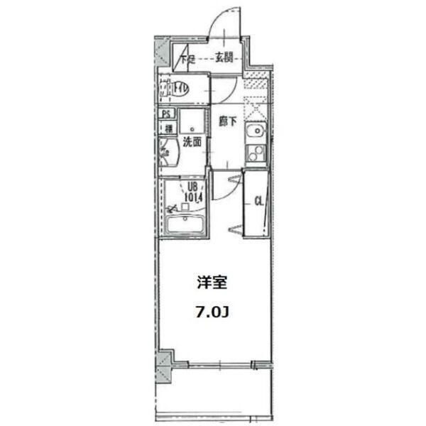 ジュール亀島（408） 間取り図画像