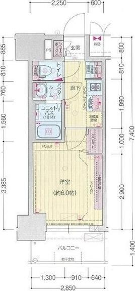 プレリス太閤通セルシア（703） 間取り図画像