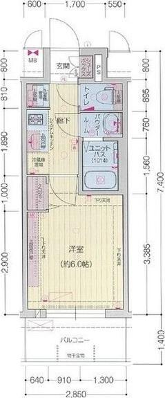 プレリス太閤通セルシア（1304） 間取り図画像