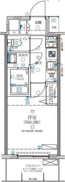 ディアレイシャス名駅WEST（602） 間取り図画像