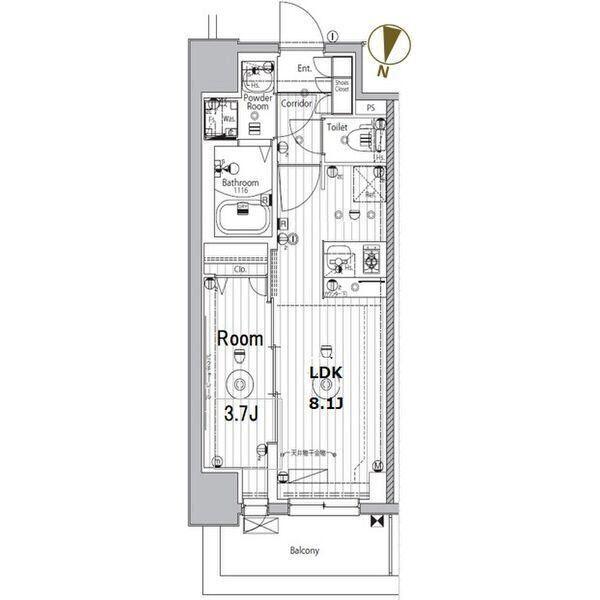 メイクスデザイン名駅南（501） 間取り図画像